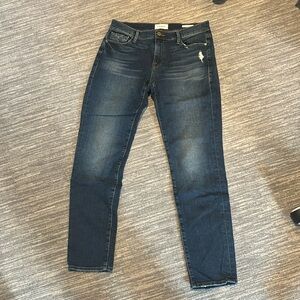 Blue Straight Leg Jeans